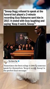 Snoop Dogg's Audio Tribute to Ozzy #news #celebritynews #entertainmentnews #memes #story