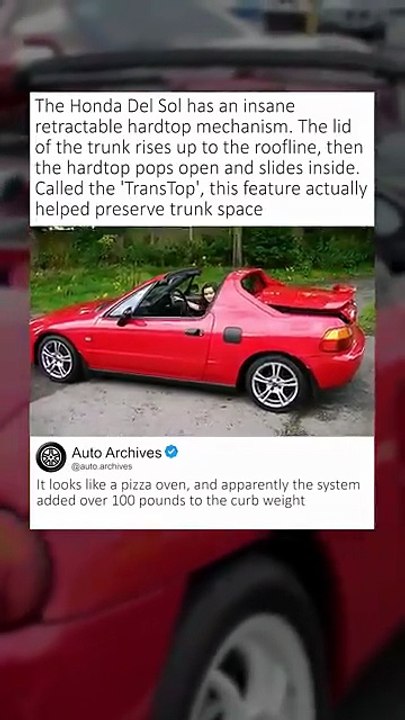The Honda Del Sol has a crazy roof #sportscar #cartok #supercar  Video format and resolution  mp4 (360p)