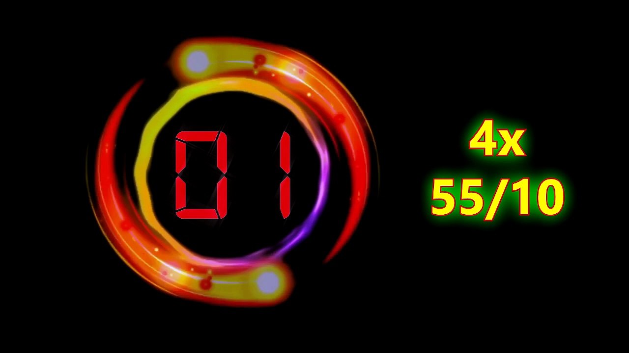 Workout Timer 4 X 50/10 seconds - Relógio Regressivo Treino