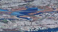 Incredible Low Angle Satellite Photo of NYC #travel #ocean