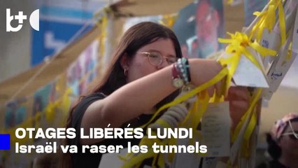 Hamas: Lundi débute la libération des otages — Israël prêt à faire exploser les tunnels souterrains