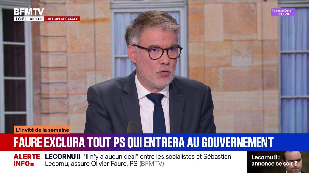 Politique de Sébastien Lecornu: Olivier Faure (PS) veut la suspension de la réforme des retraites "sinon, c'est la censure"