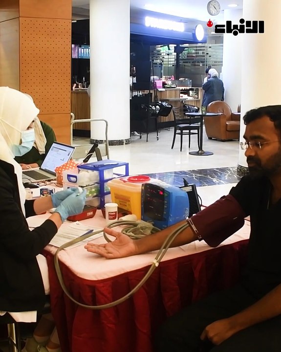حملة التبرع بالدم بالتعاون بين بنك الدم المركزي ومركز صباح الأحمد للكلى والمسالك البولية