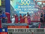 Inicia marcha por el Día de la Resistencia Indígena en defensa de la paz y la soberanía