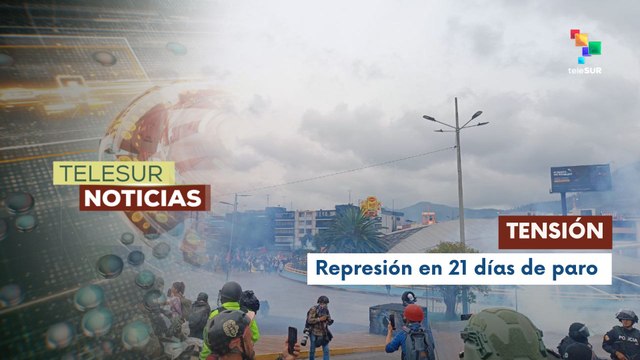 Policías ecuatorianos reprimen movilizaciones pacíficas