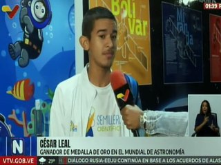 La Guaira | César Leal gana medalla de oro y una mención honorífica en Astronomía Mundial 2025