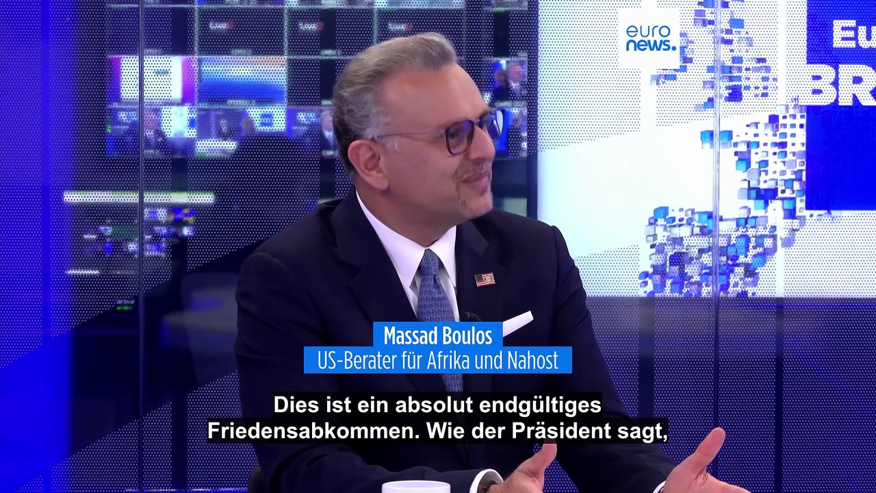 Gaza-Abkommen schafft Frieden in Nahost, sagt hochrangiger Trump-Berater Massad Boulos