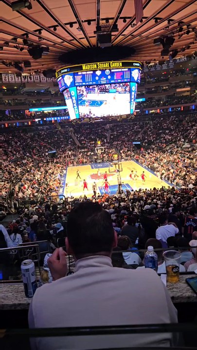 me at the knicks game