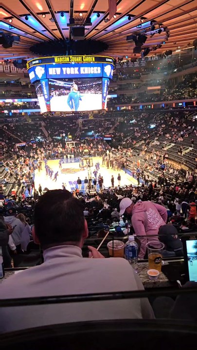 me at the knicks game