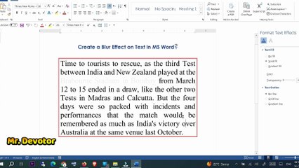 Blur or Hide Text in Microsoft Word | Step-by-Step Tutorial