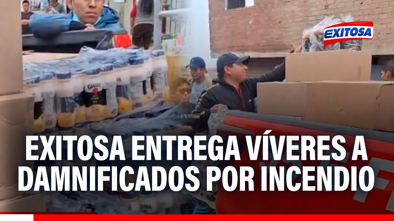 Incendio en Pamplona Alta: Exitosa entrega víveres en beneficio de damnificados por desastre