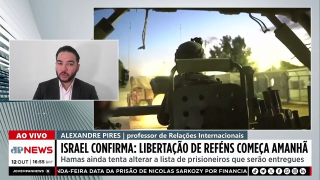 Israel confirma que libertação de reféns começa nesta segunda-feira (13); especialista comenta
