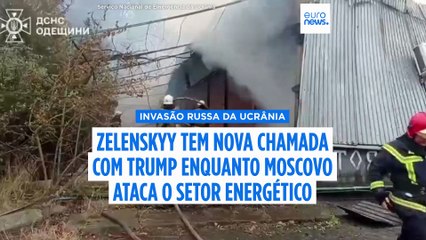 Zelenskyy tem novo telefonema com Trump, Rússia volta a atacar infraestruturas energéticas