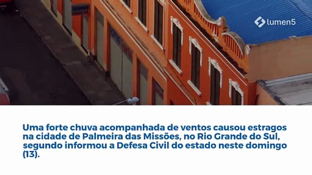 Vídeo: Ventos causam estragos em cidade gaúcha; Defesa Civil analisa microexplosão