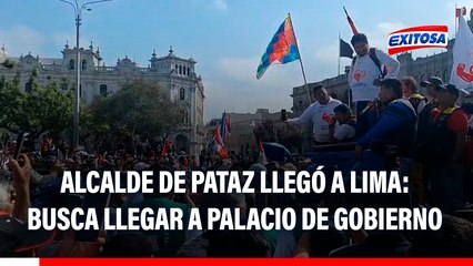Alcalde de Pataz llegó a Lima: Busca llegar a Palacio de Gobierno para reunirse con José Jerí