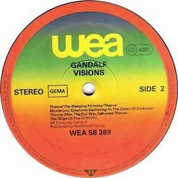 Gandalf – Visions ; New Age, Acoustic, Ambient Year: 1981