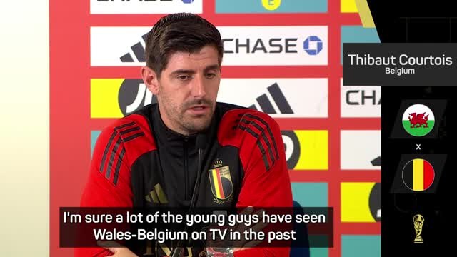 Courtois excited by prospect of crucial Wales-Belgium qualifier
