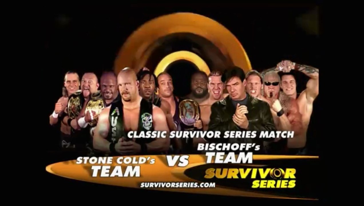 Team Bischoff vs Team Austin Survivor Series Elimination Ten Man Tag Team Match in  Survivor Series 2003