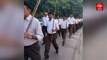 आरएसएस शताब्दी वर्ष; लखनऊ में आयोजित कार्यक्रमों में स्वयंसेवकों ने पथ संचलन से कराया एकता का अहसास