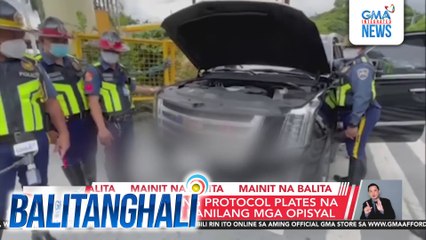 DOTr, binawi ang protocol plates na ginagamit ng kanilang mga opisyal | Balitanghali