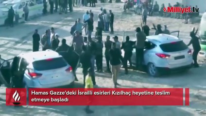 Hamas ilk rehine grubunu serbest bıraktı