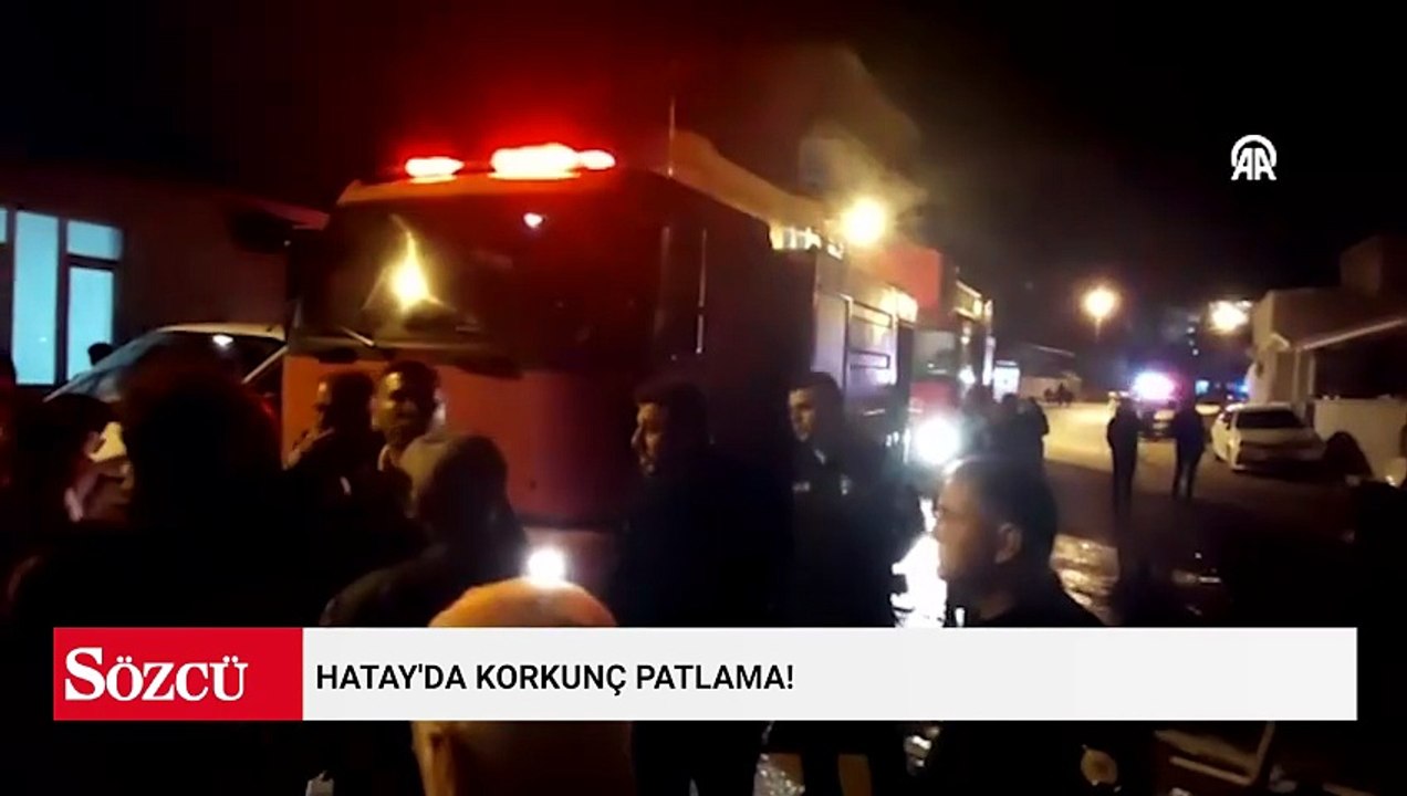 Hatay'da korkunç patlama! Fırının camları kırıldı, yangın çıktı; Çok sayıda yaralı var