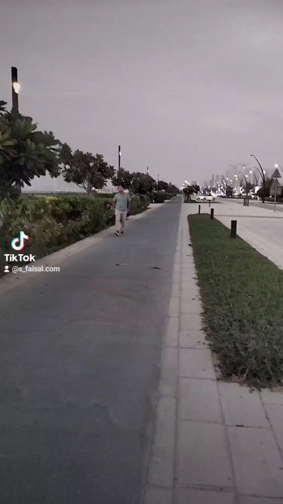 beautiful view of sharjah corniche