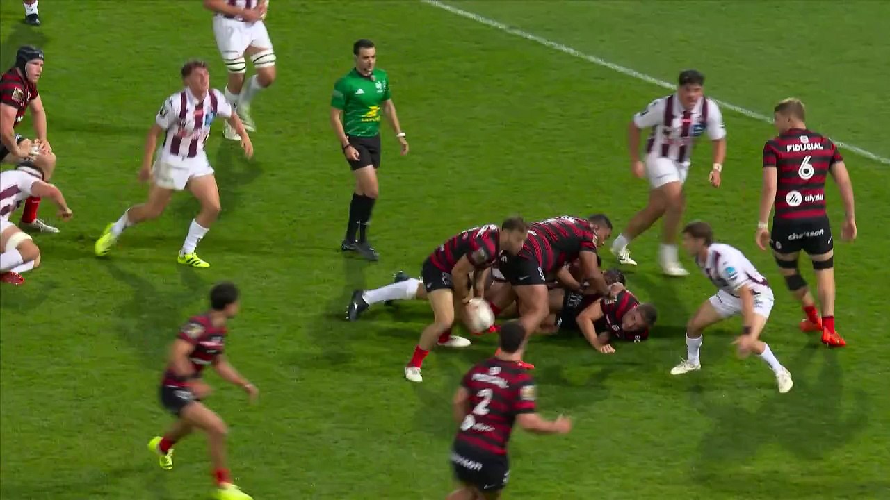 TOP 14 - Essai de Ange CAPUOZZO (ST) - Stade Toulousain - Union Bordeaux-Bègles