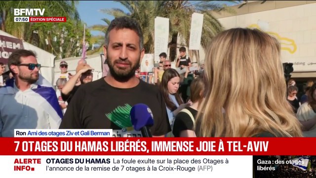 C'est un instant qu'on attend depuis deux ans, enfin mes amis retournent à la maison : la joie de Ron, un ami des otages Ziv et Gali Berman