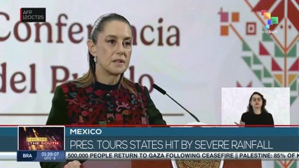 MEXICO l Pres. tours states hit by severe rainfall