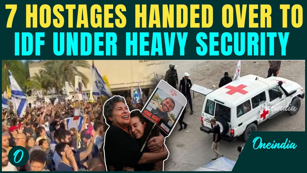Historic Moment in Gaza: 7 Israeli Hostages Handed Over to Red Cross Ahead of Trump's Israel Visit