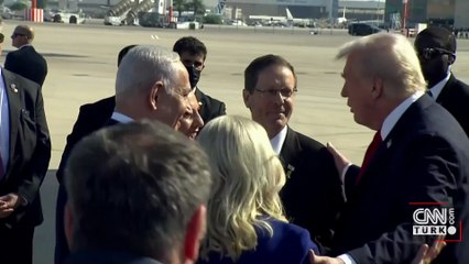 Trump İsrail’de! Kırmızı halılarla karşılandı | İşte o anlar...