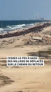 Cessez-le-feu à Gaza: des milliers de déplacés sur le chemin du retour