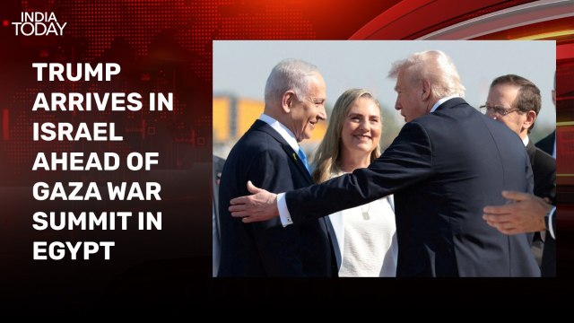 Donald Trump arrives in Israel, meets Benjamin Netanyahu at airport