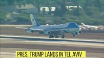 Trump flies in - Air Force One lands in Tel Aviv