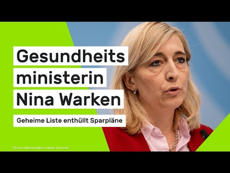 Gesundheitsministerin Nina Warken: Geheime Liste enthüllt Sparpläne