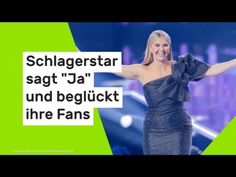 Schlagerstar sagt 'Ja' und beglückt ihre Fans