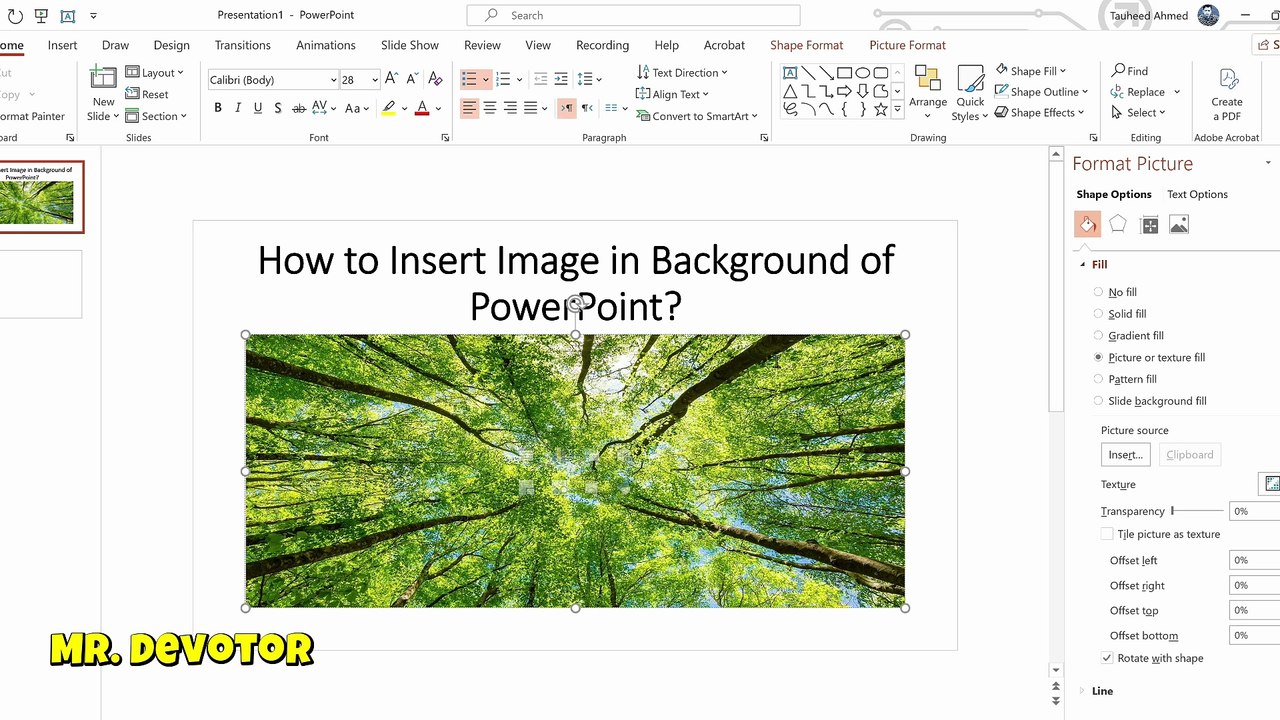Insert Image as Background in PowerPoint | Professional Slide Design ...