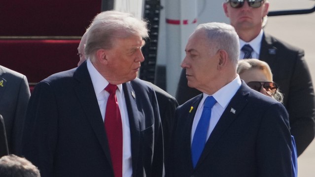 Donald Trump aterriza en Israel para participar en la Knesset en plena liberación de rehenes