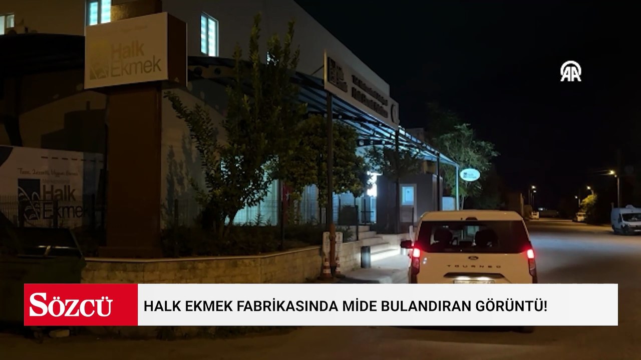Halk Ekmek fabrikasında mide bulandıran görüntü! Üretim durduruldu