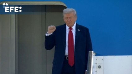 Trump llega al aeropuerto Ben Gurión en Tel Aviv