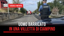 Uomo barricato in una villetta di Ciampino