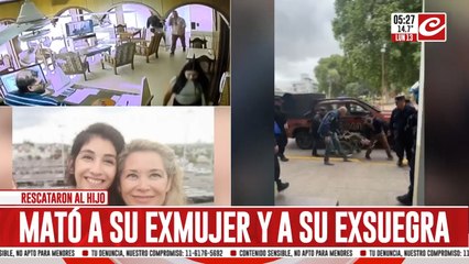 Mató a su exmujer, a su exsuegra y fue detenido cuando intentaba escapar a Uruguay