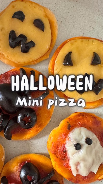 3 recettes de mini-pizzas pour Halloween