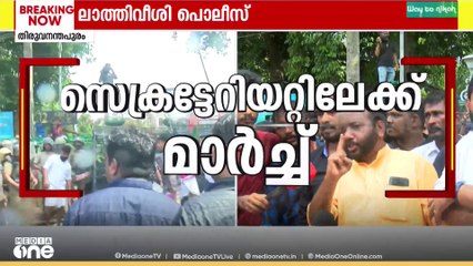 ശബരിമല സ്വർണക്കൊള്ള:പ്രതിപക്ഷ യുവജനസംഘടനകളുടെ പ്രതിഷേധത്തിൽ സംഘർഷം