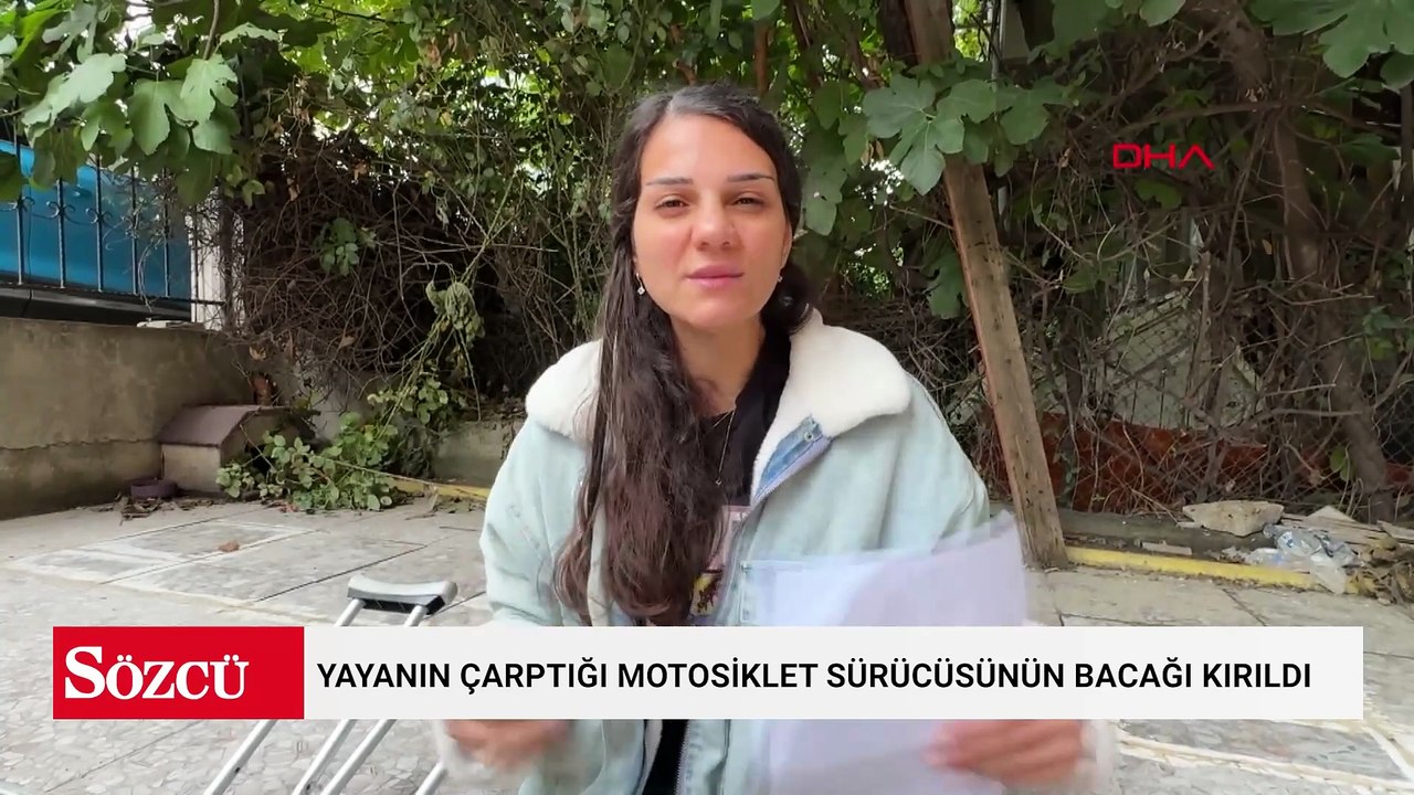 Avcılar'da yayanın çarptığı motosiklet sürücüsünün bacağı kırıldı