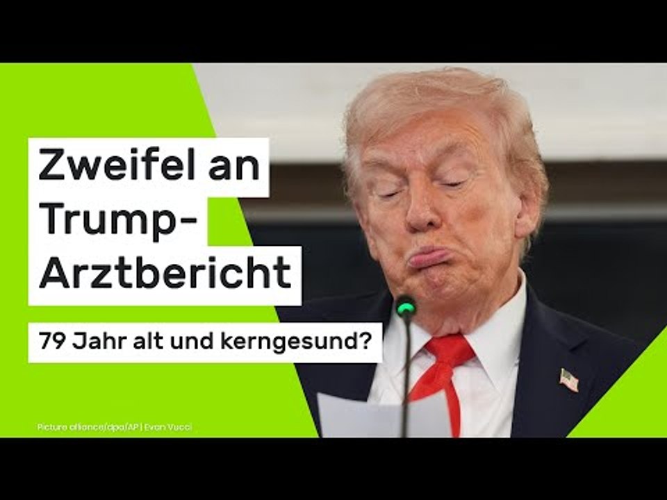 Donald Trump: 79 Jahre alt und kerngesund? Zweifel an Trump-Arztbericht