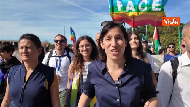 Schlein alla marcia della pace Perugia-Assisi: Riconoscere la Palestina e liberare la Cisgiordania