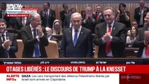 Benjamin Netanyahu applaudi par une partie du parlement israélien et Donald Trump