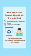 3 Ways to Recover Deleted Files Not in Recycle Bin!